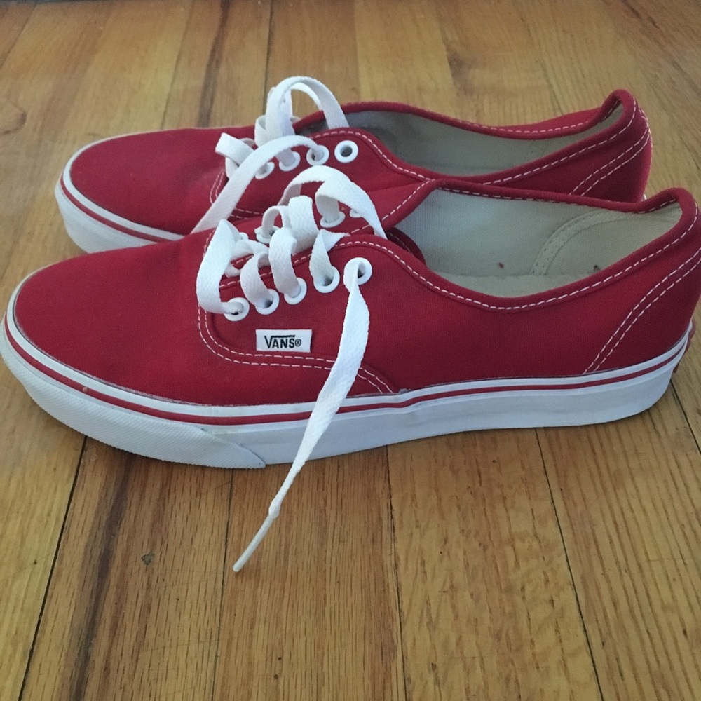 Women’s Red Vans Size 8.5
